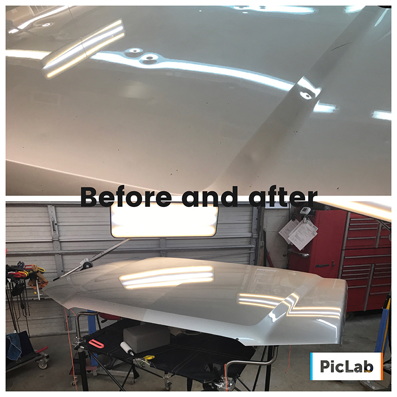 Before and After Large Dent Repair